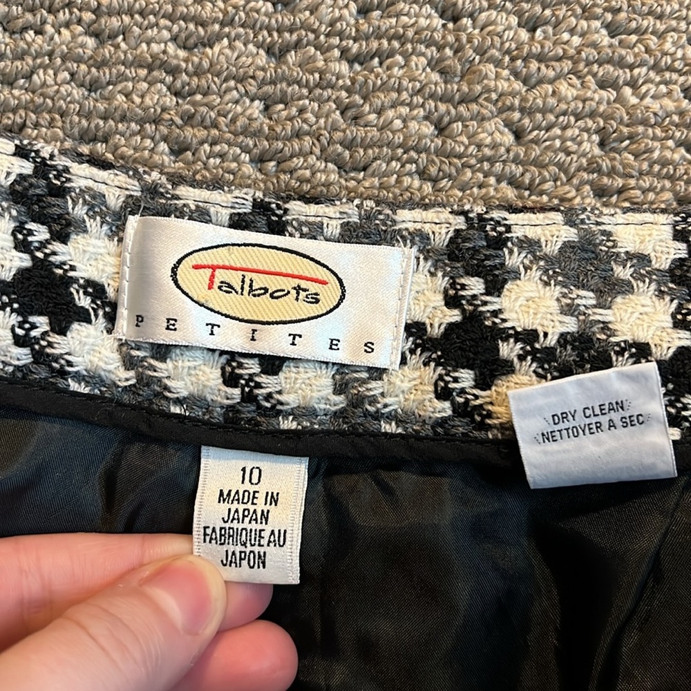 Talbots Petites Wool Patterned Pants - image 2